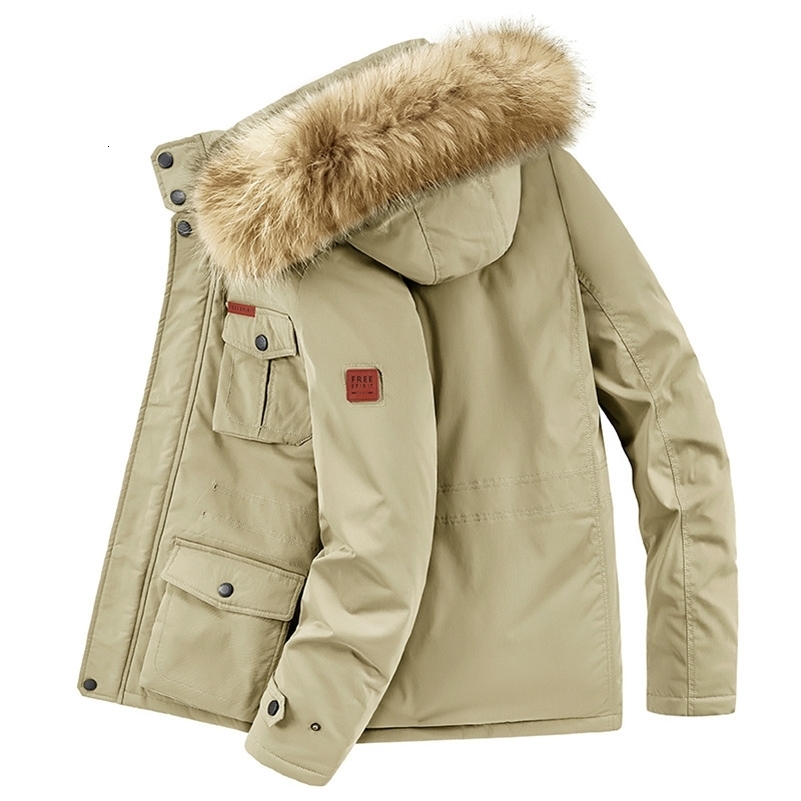 plus size 8XL Men hooded Fashion Mens Parkas Thicken Male Thick Warm Coat Parkas Hooded Winter Windproof Man Jacket Parka mens 251028