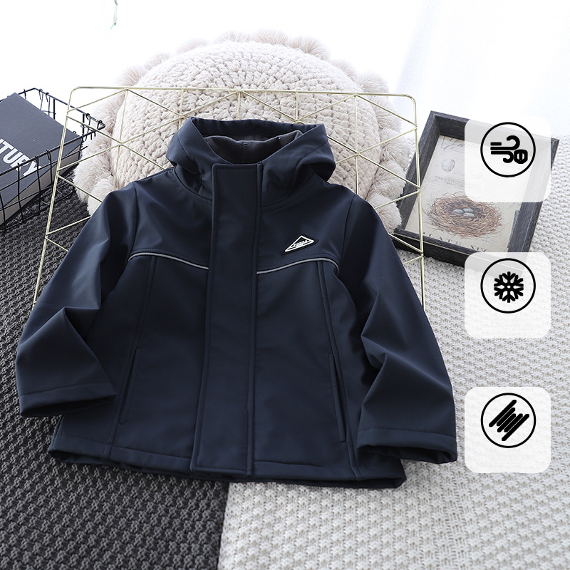Children s Jacket Autumn New Boys Hooded Coat Stylish Trendy Cool Kids Fashionable Windproof Jacket