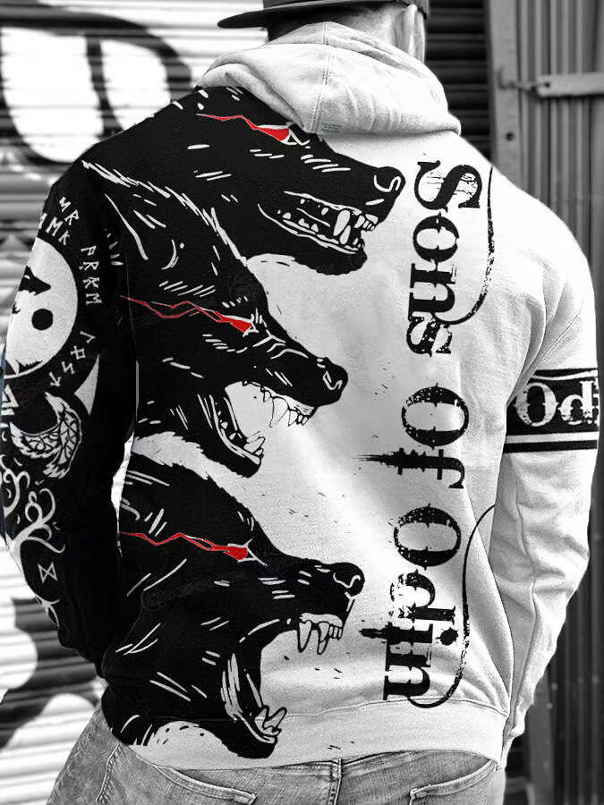 Hoodie Men winter Y2K Hip Hop Designer Women Gothic Skull Cartoon Pattern Print Black Ultra David Coat Men's Women's Gothic Pullover Clothin