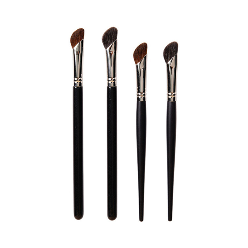 High-Quality Cosmetic Brush Set Featuring Dual-Sided Design: One Side For Scissoring Technique, Another for Base Building