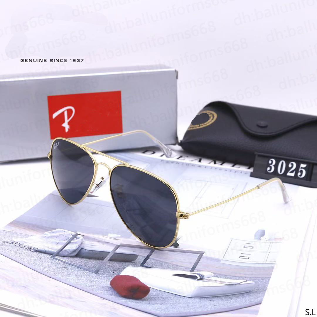 Designer Men women Polarized Sunglasses Adumbral Goggle UV400 Eyewear Classic glasses Male Sun Glasses Metal Frame With Box