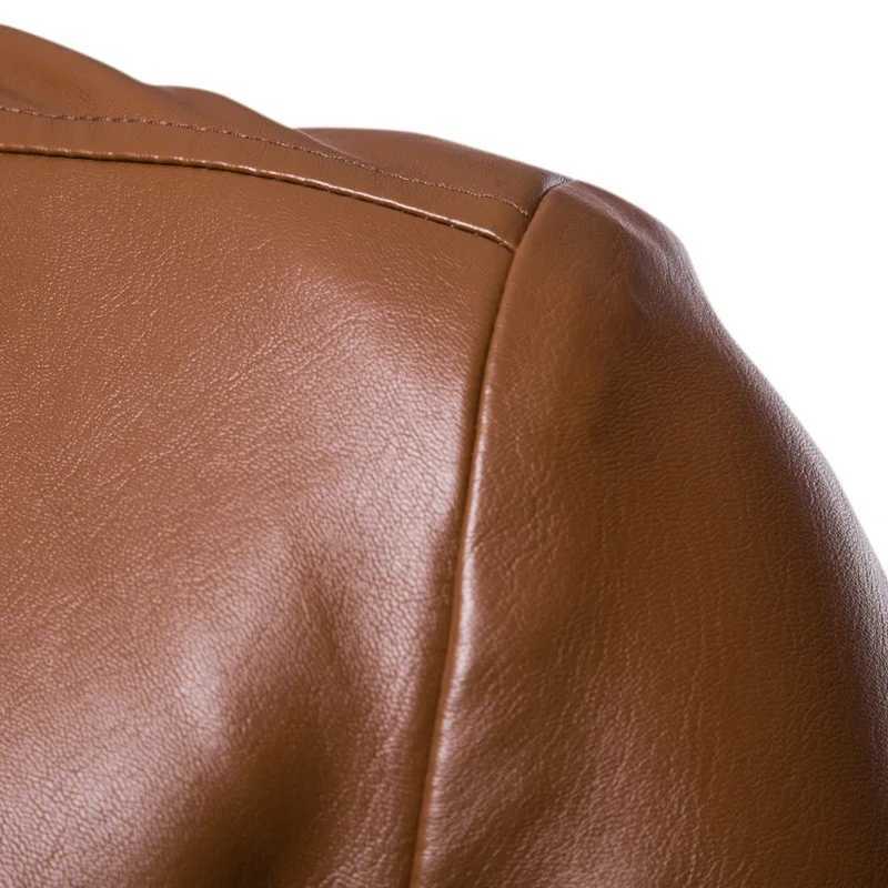 2025 New Mens Leather Blazer Jacket Leather Jacket Man Coat Mens Formal Retro Motorcycle Jacket Moto Coat Gentlemen Plus SizeT251029