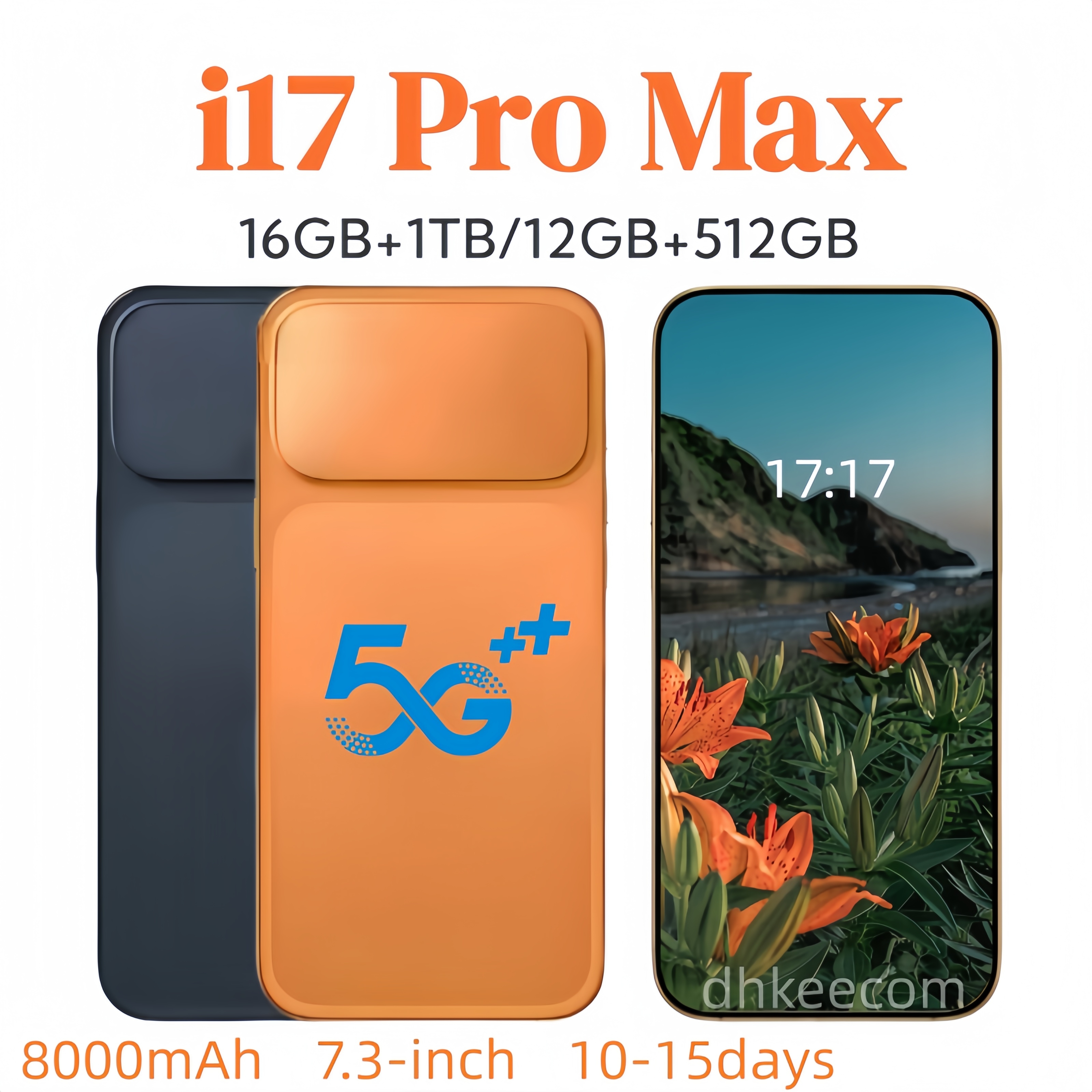 i17 i16 Pro Max Cell Phones 6.7 Inch Smartphone 4G LTE 5G Mobile Phone Show 512GB 1TB Camera 48MP 108MP Face ID Android Smartphones