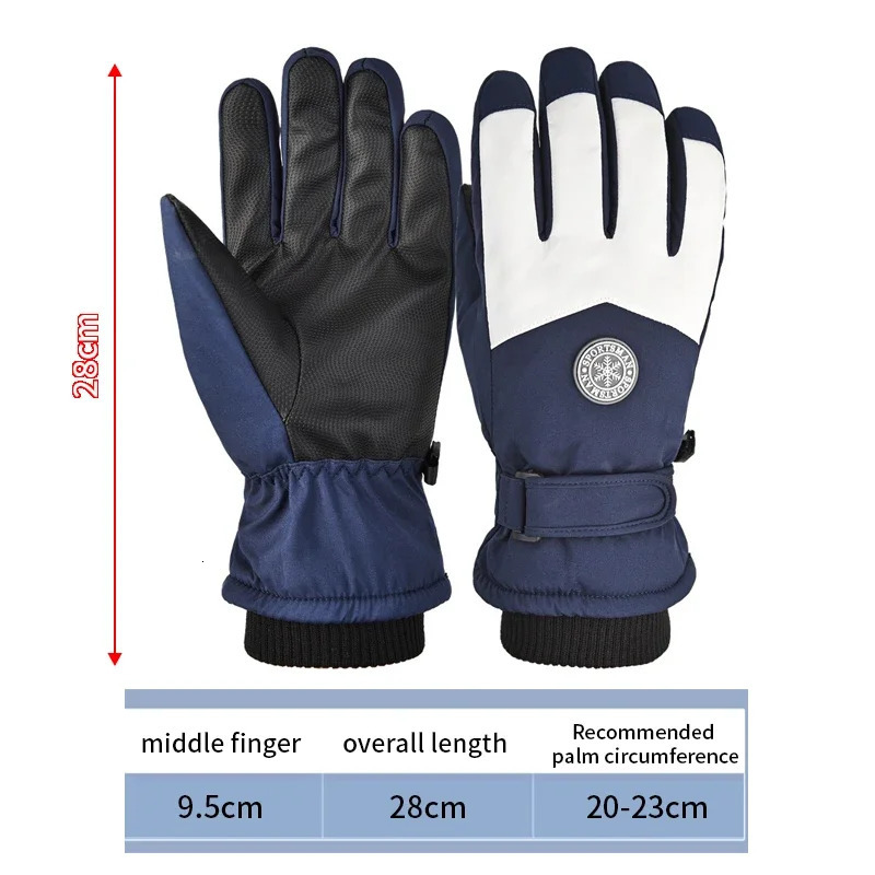 Cold Proof Winter Ski Gloves Outdoor Padded Warm Electric Car Riding Nonslip Waterproof Touch Screen for MenWomen 251013
