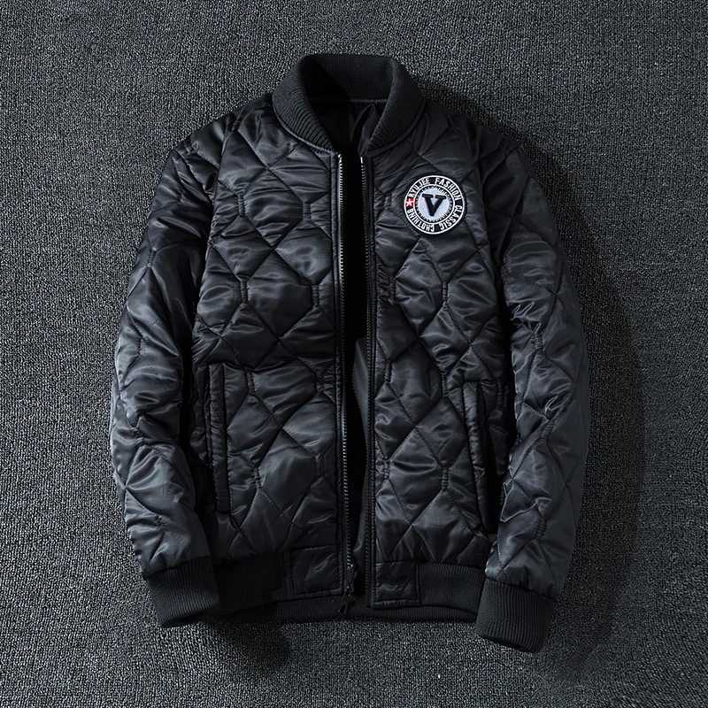 Coat Mens Air Force Pilot Jacket MA1 AutumnWinter Baseball Suit Trendy Brand Double Sided Thickened LargeT251029
