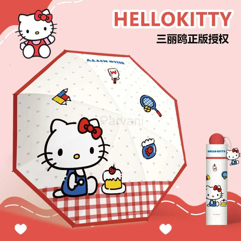 Sanrio HelloKitty Umbrella With High Appearance Level Genuine And Cute Female Student Pink Creative KT Cat Sun umbrella L251029
