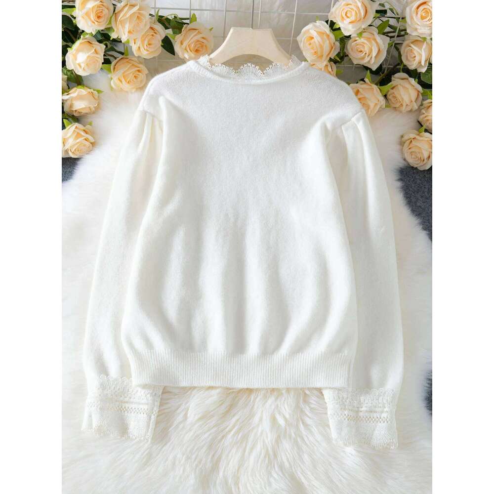 Miyouj New Women's Fashionable Clothing Sweater Autumn Winter V-Neck Short Tops Sexy Slim Fit 2025 Solid Color Knitted Sweaters
