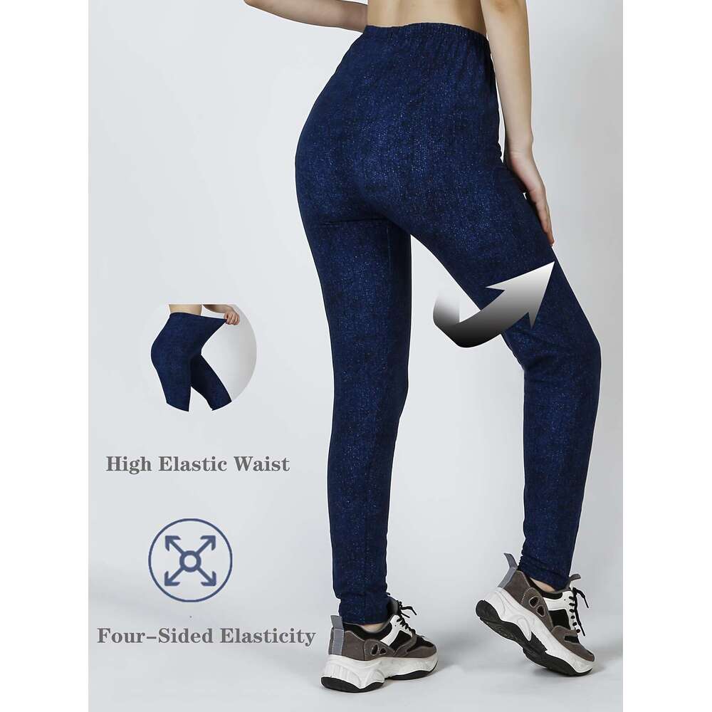 5pcs Tie Dye High Waist Workout Leggings, Casual Skinny Stretchy Leggings For Every Day, Women's Clothing