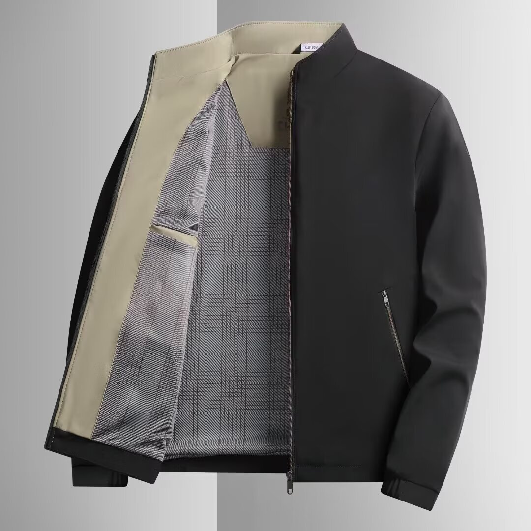 Men's Jacket Business Commuting Designer Jacket Casual Stand Collar 2025 New Autumn Winter Dad Style Executive Short Coat