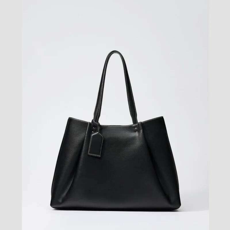 Fashionable Top Handle Tote Solid Color Simple Shoulder Bag Design Handbags for Women Single shoulder tote bag for women commuting