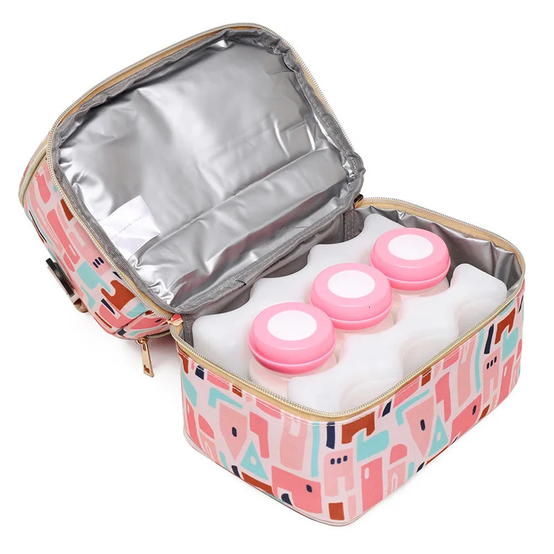 Insulation Double Layer Backpack Travel Picnic Portable Food Handbag Mommy Nursing Bag Thermal Cooler Lunch Bag for Women 251029