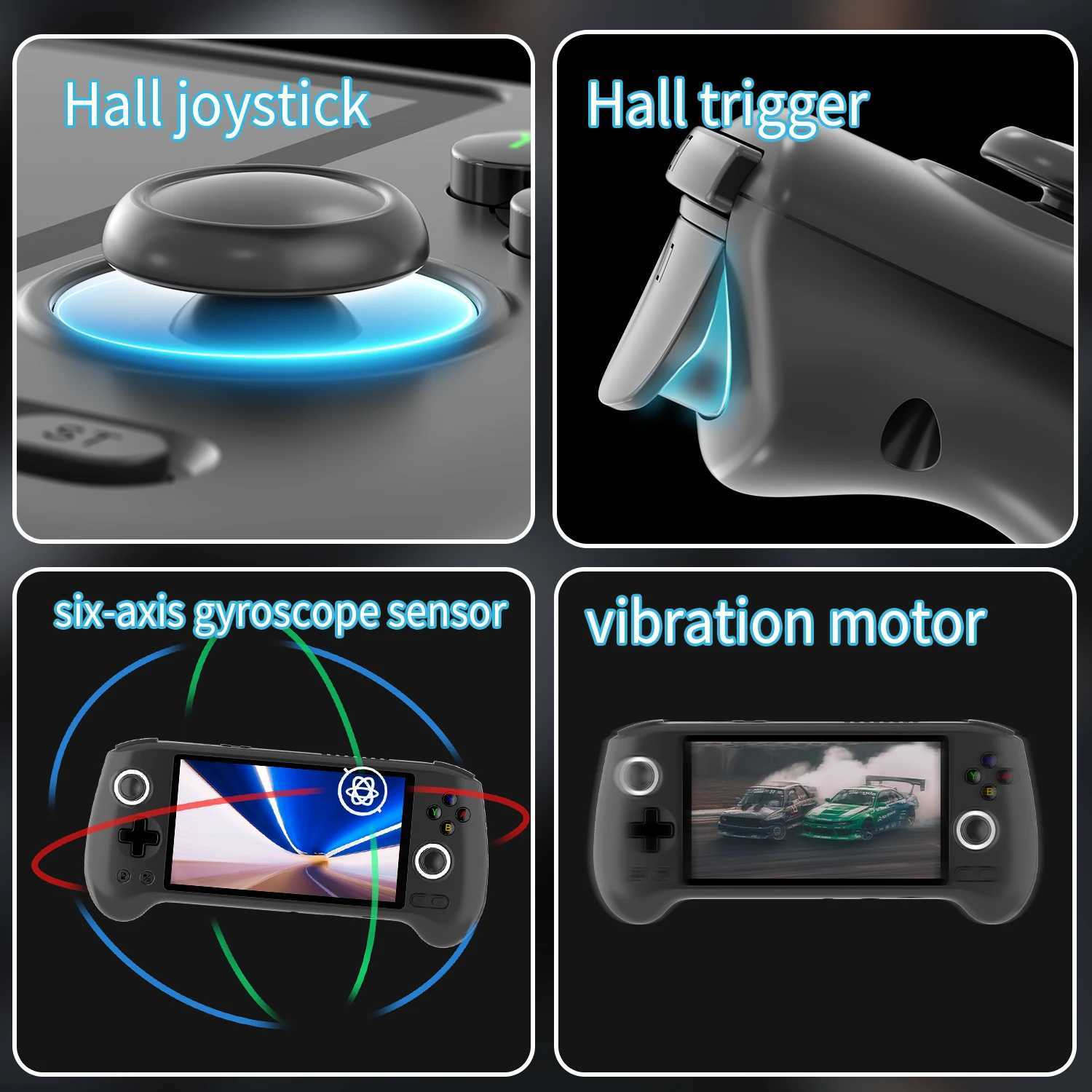 ANBERNIC RG556 Retro Handheld Games Console 548 AMOLED Sn WIFI Android Video Games Player ports AI Assistant Streaming C251029