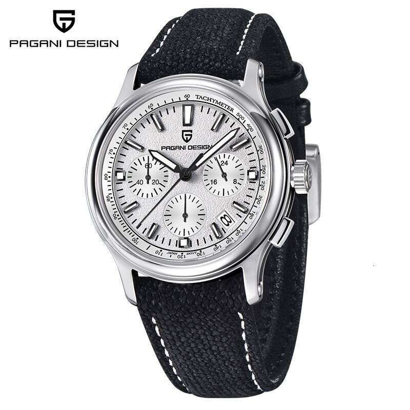 PAGANI DESIGN Men's 24-Hour Display Calendar VK63 Japanese Movement PD-1781
