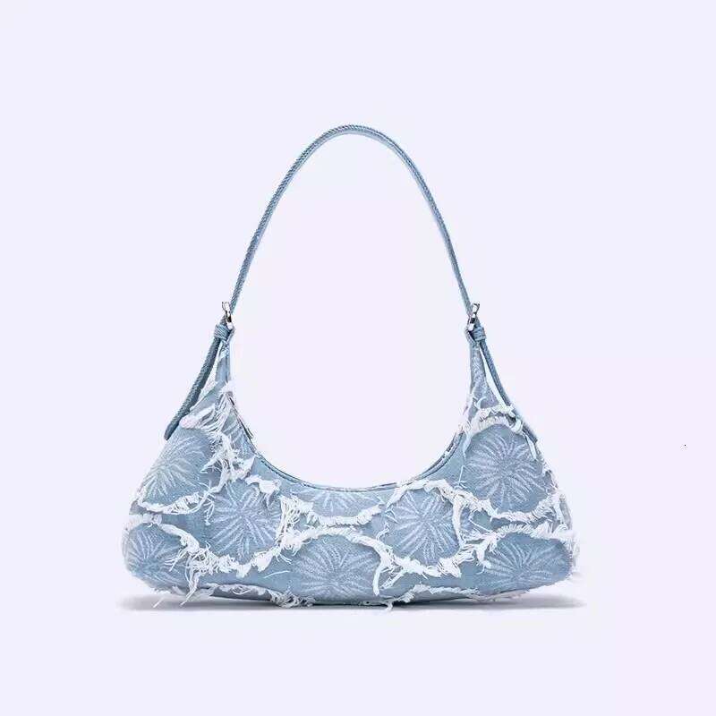 Trendy Patchwork Canvas Underarm Retro Women's Clutch Bag Designer Handbag Shoulder Bags For Women Bolsa de hombro