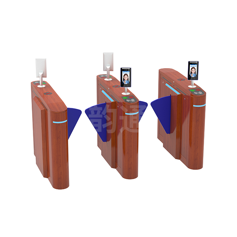 Intelligent Swing Barrier Gate with Card Reader, Smart Traffic Record & 35PPM Fast Passage, Stainless Steel Access Control Turnstile-NO17