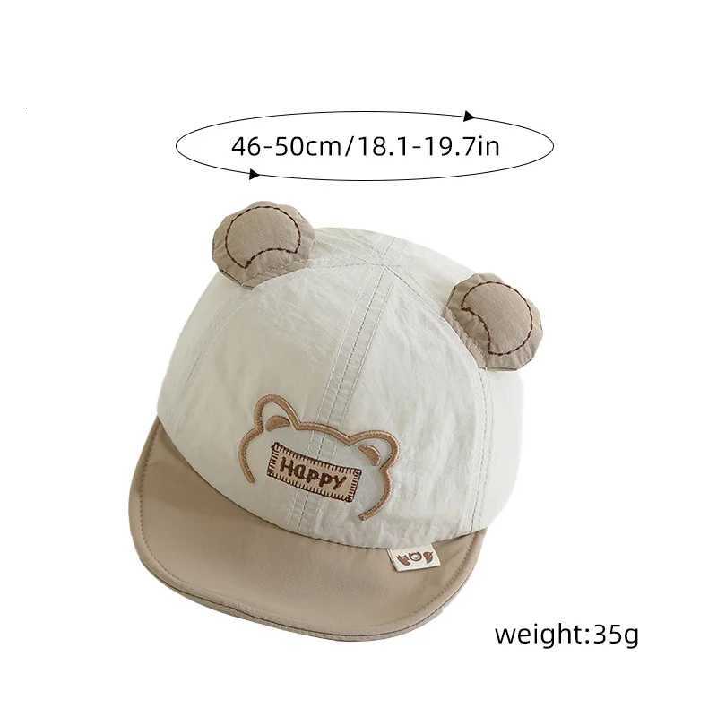 Cartoon Bear Baby Baseball Hat Summer Quick Drying Toddler Sun Cap Adjustable Soft Brim Kids Boy Girl Sun Hats251028