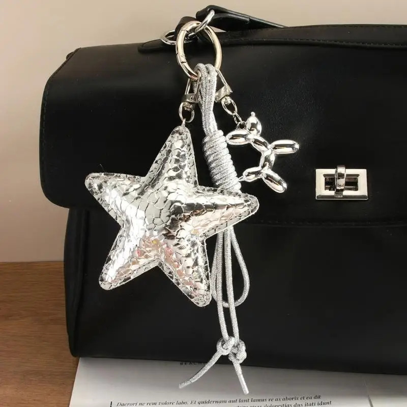 Secure Star Beaded Bag Accessory For Various Uses As Purse Ornament Or Car Decoration Stylish Keyring Bags Decoration 6XDA 251029