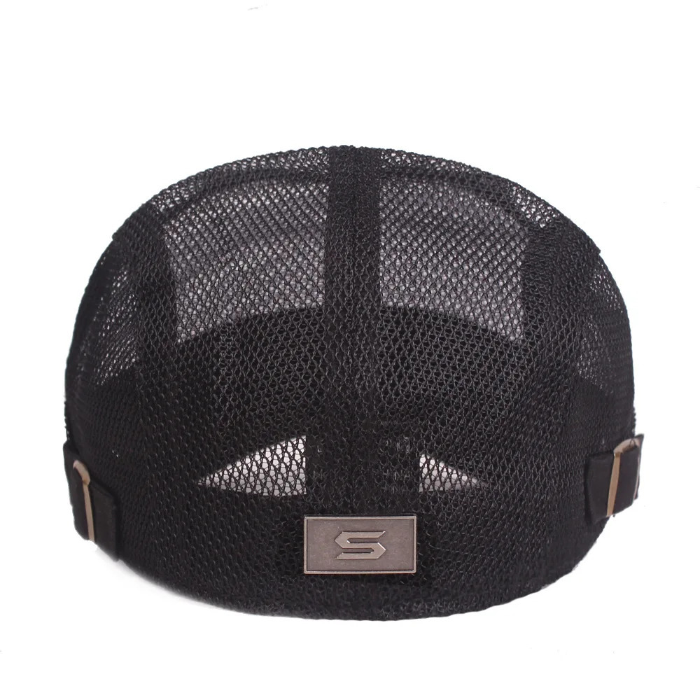Mesh hat for men and women mesh duckbill spring summer breathable sunshade Literary youth beret 251013