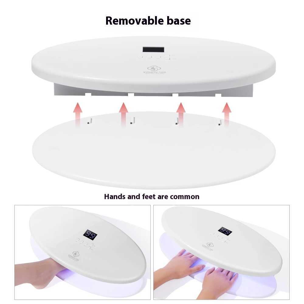 256W UV LED Nail Lamp Gel Nail Dryer Professional Fast Curing 96 LED Light for Manicure Pedicure Nail Art Polish Tool J251115