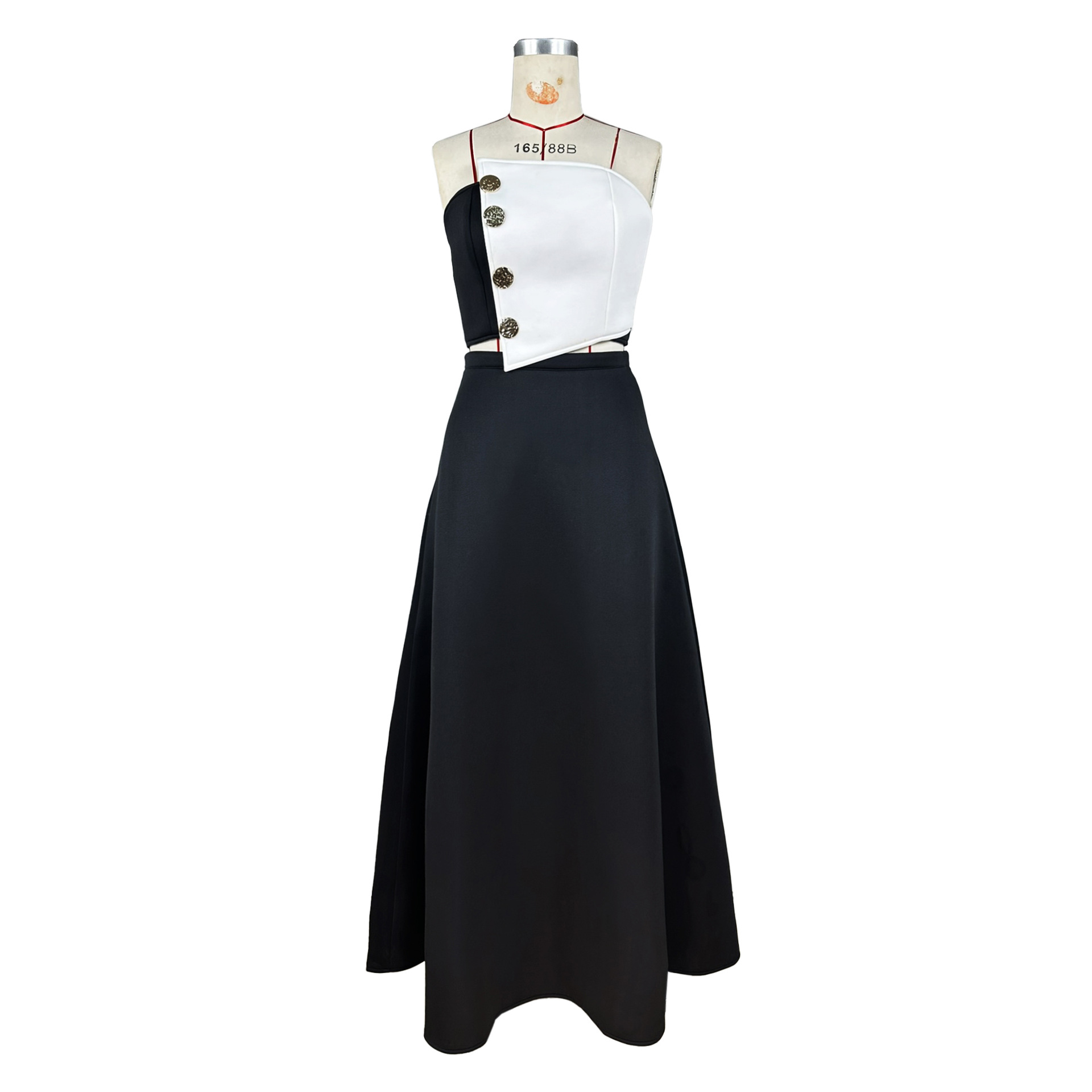 classic fashionista outfit simple yet stylish bandeau top combined with sophisticated midlength tulle skirt