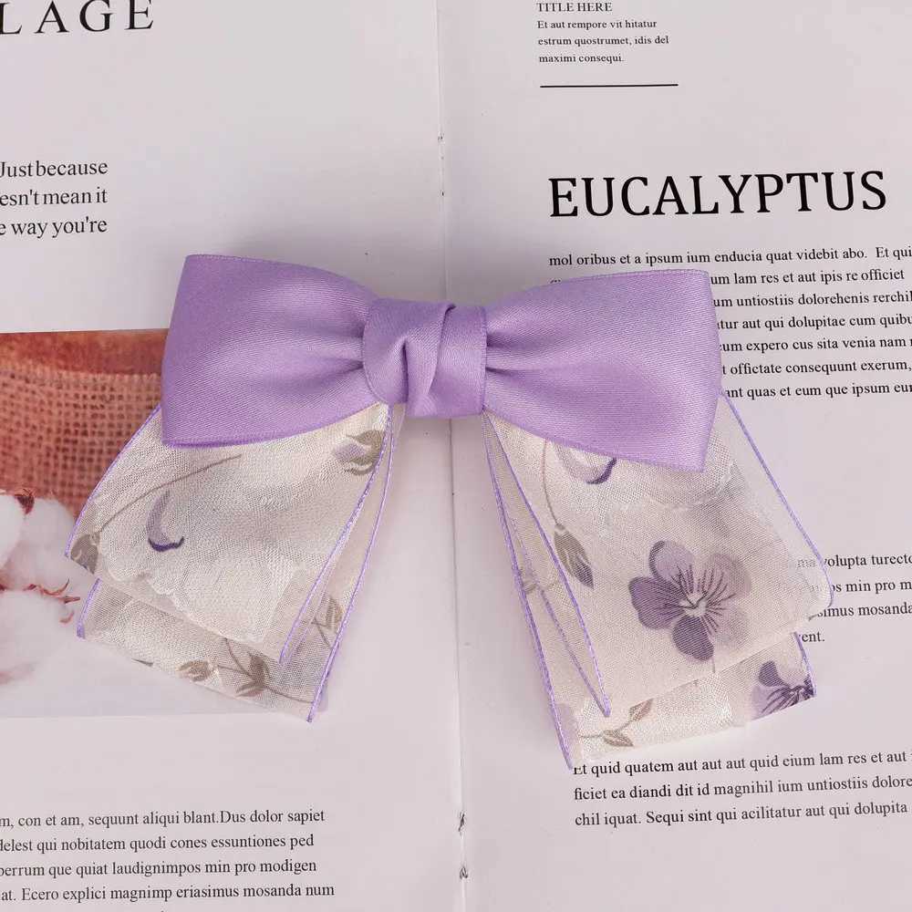 Bow Hair Ribbon Women Fluttering Headband Large Intestine Hair Rings Premium Feeling Black Hair tie Band Hair AccessorriesW251028