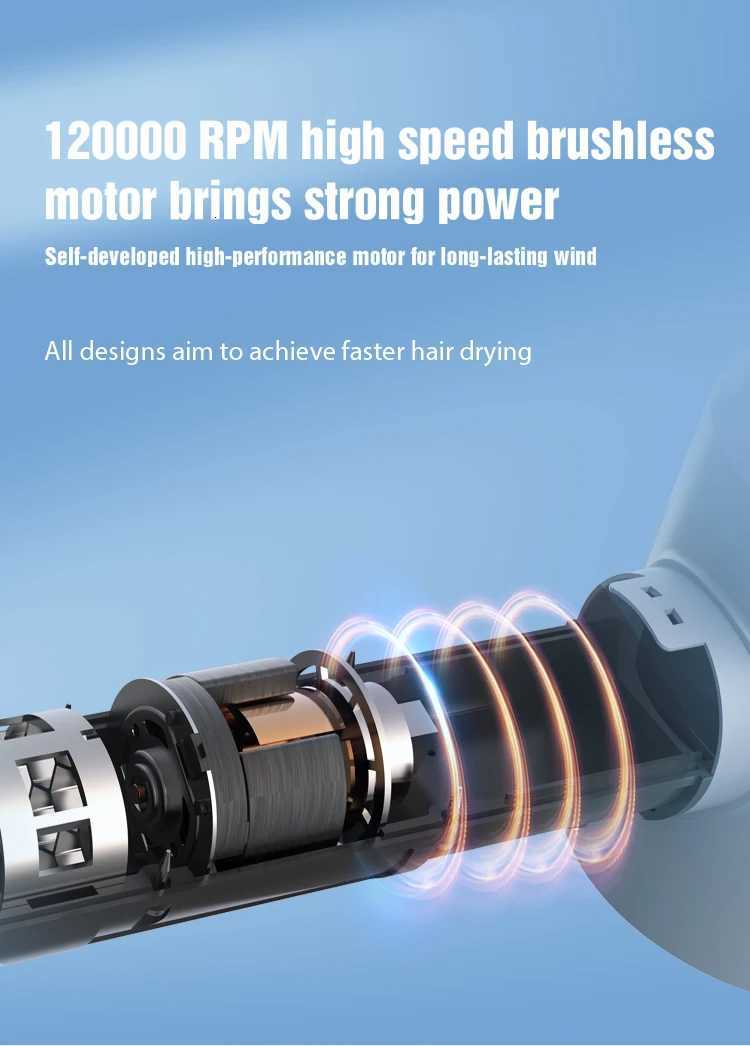 600W T30 PLUS Professional AC HighSpeed Ionic Salon Hair Dryer Smart LED Display Concentrator Nozzle Wall Mount for Hotels W251029