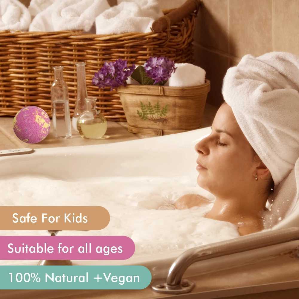 Bath Bombs Gift Set 12Pack Handmade Natural Organic Ingredients Spa Relaxing Gifts for Women Men Aromatherapy Bubble Bat L251029