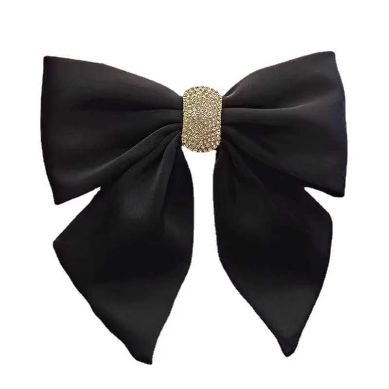 HighEnd Hair Accessories InternetFamous HighEnd French Bangs Satin Bow Headwear and Fashionable Hair Clips for WomenW251028