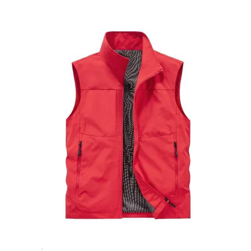 Spring Autumn New Outdoor Leisure Fishing Windproof Warm Sleeveless Vest Comfortable Breathable Windproof Vest Inside Outside W251029