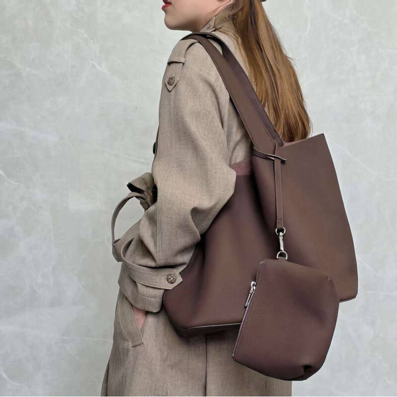 Genuine Leather Bag Suede Matte Large Capacity Tote Elegant Versatile Women S Autumn Winter High End Feel Shoulder Bag Commuting Simple