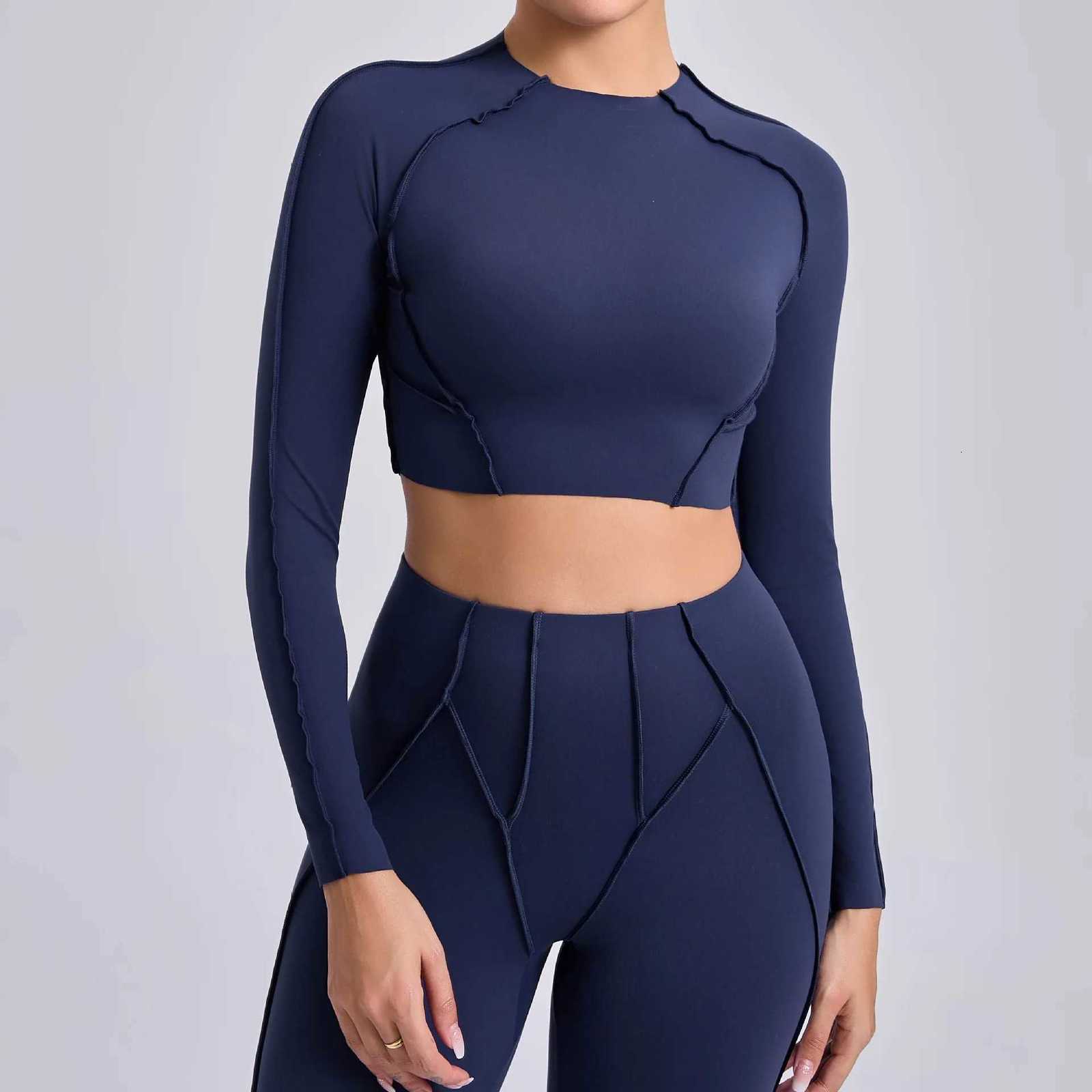Long Sleeve Gym Shirts Sport Top Fitness Yoga Clothes for Women Active Wear Sports Shirt Elastic Fitness Yoga Running ShirtsXJ251029