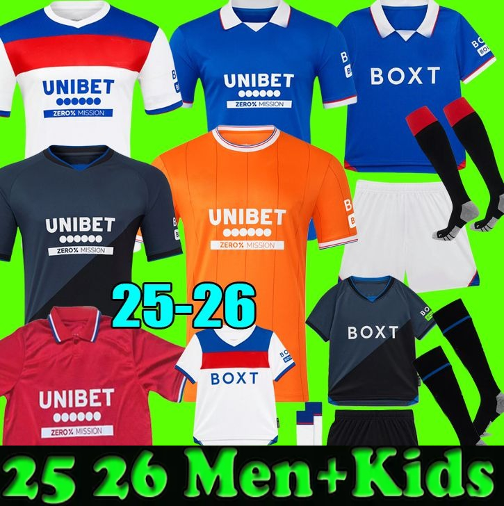25 26 RANGERSS fc Soccer Jerseys 2025 2026 Glasgow COLAK ROOFE LUNDSTRAM BARKER MORELOS TAVERNIER TILLMAN FC FASHION JR Fouth Kit top Football Shirt men