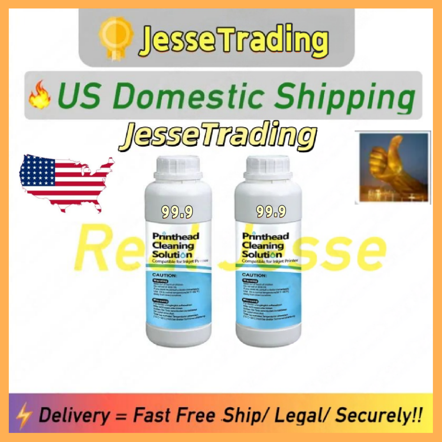 wholesale Jesse trading Printhead Cleaning Cleaner US Domestic Local Shipping Pure 99 Raw Materials Industrial Use Safe Privacy