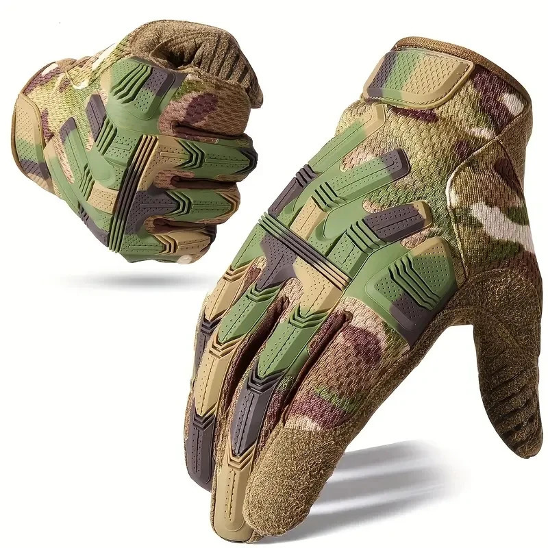 Mens Touch Sceen Tactical Gloves Paintball Shooting Airsoft Combat Bicycle Rubber Protective AntiSkid Full Finger Women 251013
