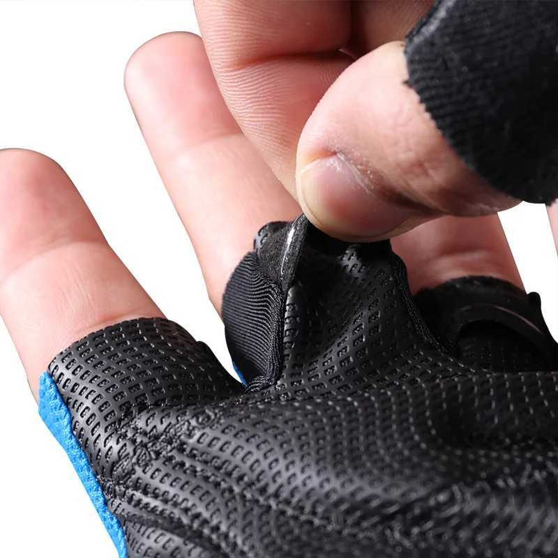 ROCKBROS Half Finger Cycling Gloves Breathable Shockproof MTB Mountain Bike Gloves Mens Outdoor Bicycle Riding Mittens J251029
