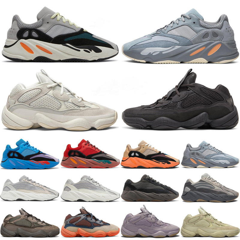 With box running shoes for men women Designer sneakers black white wave green runner salt Dark glow soft resin magnet outdoor men breathable trainers shoes size 36-48