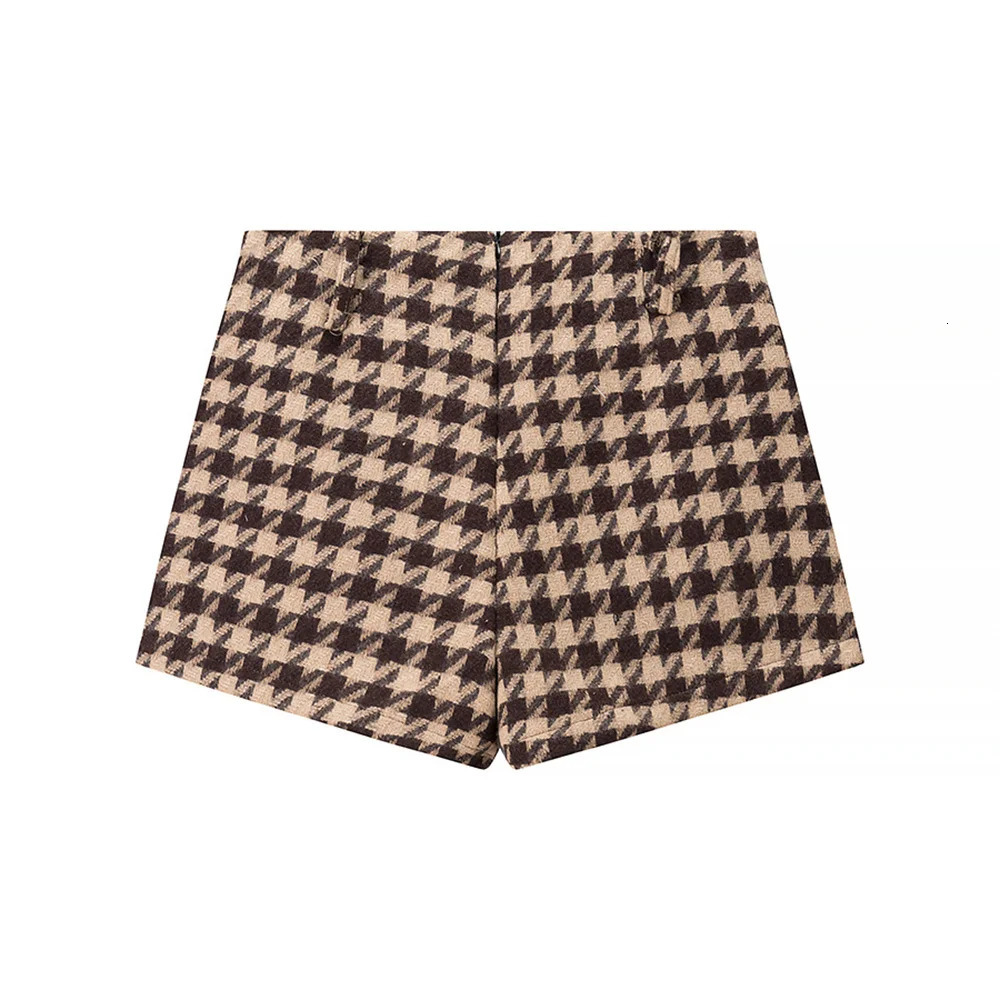 Xiaoxiang style fashionable temperament versatile plaid long sleeved jacket shorts set 251029