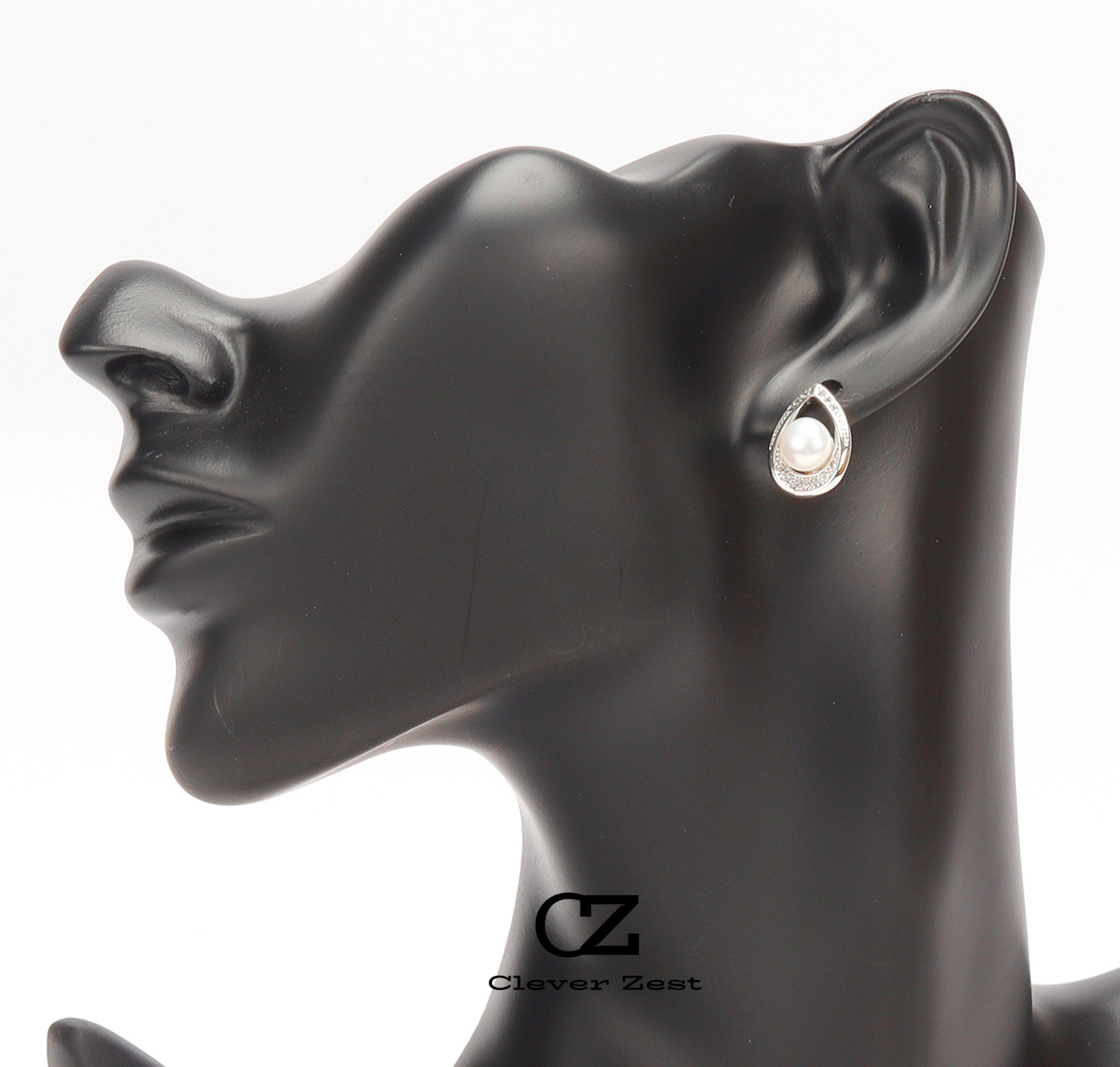 Natural White Pearl Teardrop Stud Earrings 14K Gold-Filled Fashion Versatile and Trendy Anniversary Gift Bestie Gift