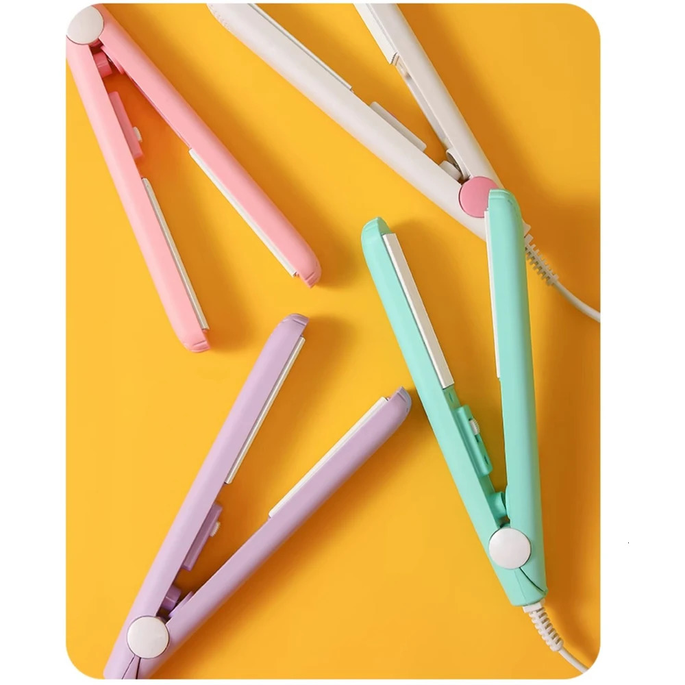 Mini Hair Curler Portable Curling Iron Ceramic Corrugate Dry Wet Volume Fluffy Curls Hair Styling Appliances Drop 251029