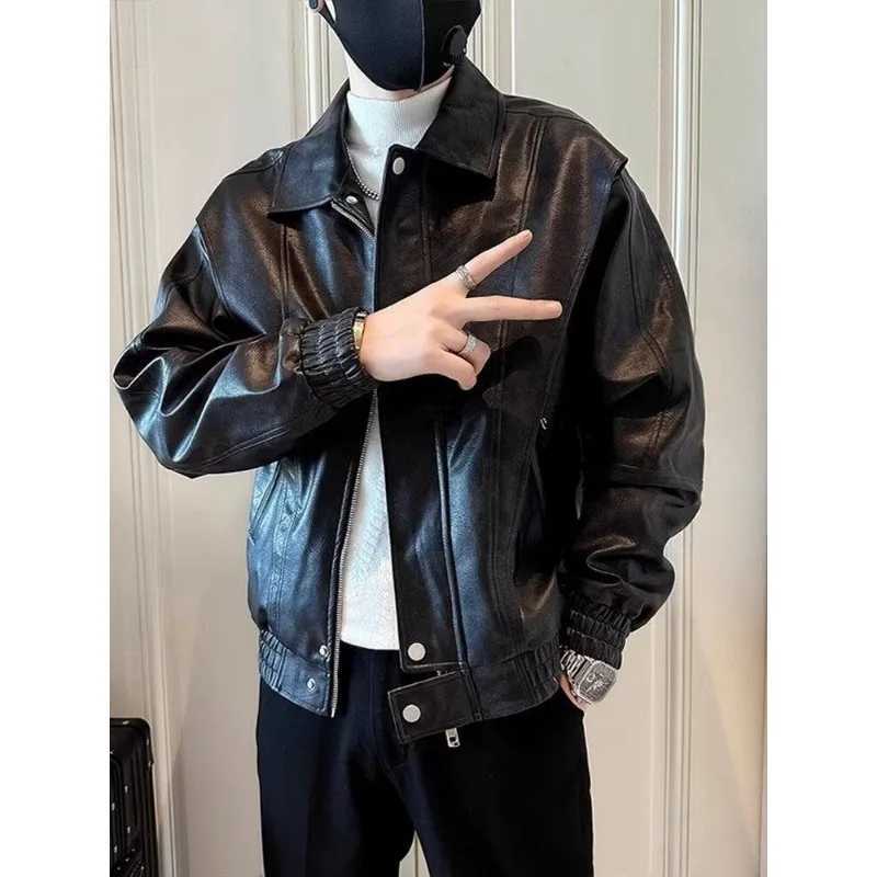Highend Leather Jacket for Men in Spring Autumn Winter 2025 New Trendy CasualT251029