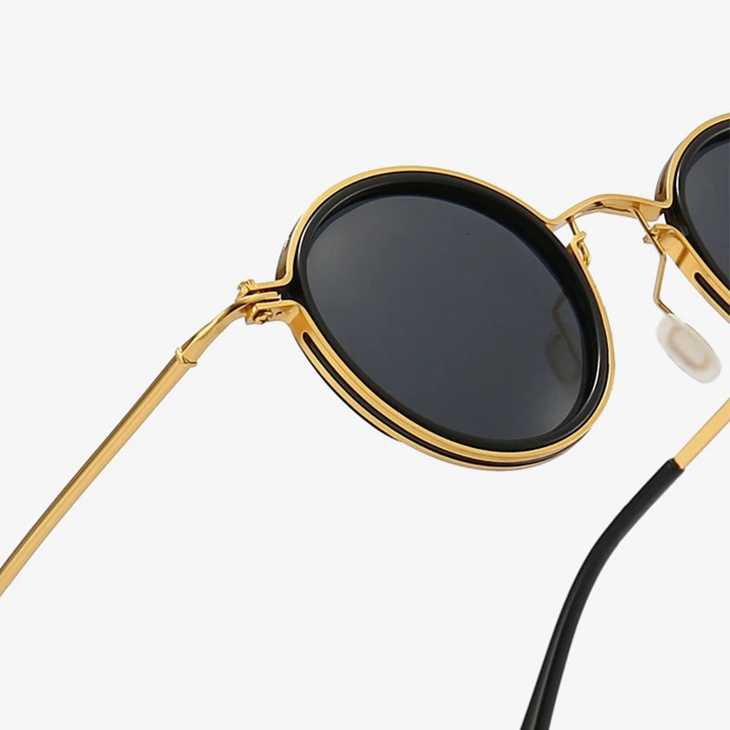 Vintage Polarized Sunglasses Men Round Retro UV400 Sun Glasses High Quality Alloy Eyewear Driving Fishing Sunglass 251013