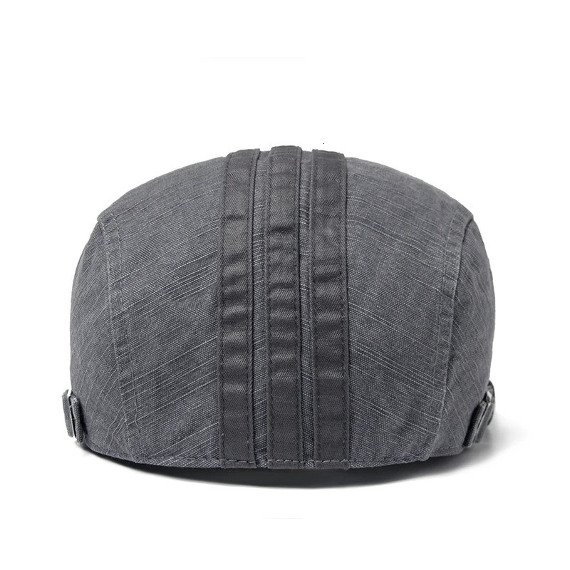 CNTANG Men Beret Fashion Embroidery Flat Cap Summer Visor For Male Vintage Cotton Casual Berets Adjustable 251013