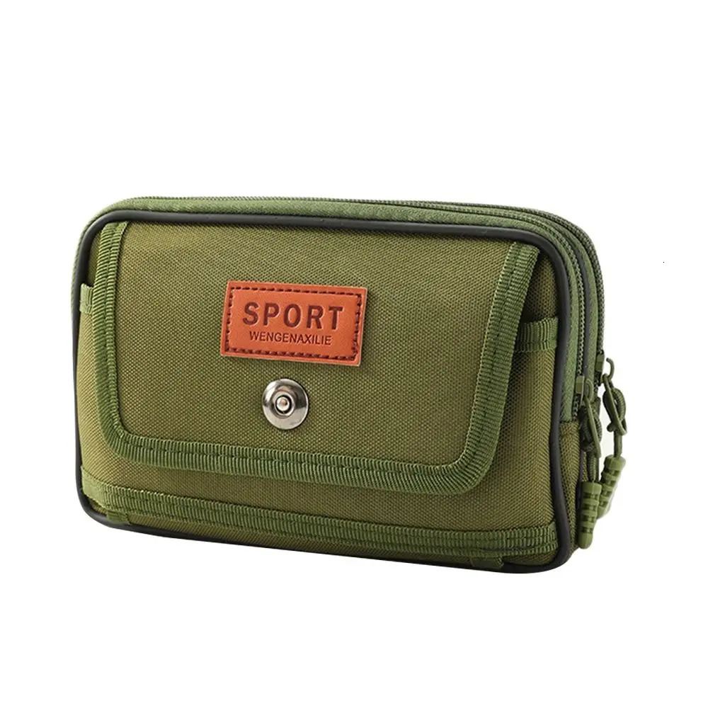 Sports Multifunctional Waist Bag Purse Portable Travel Phone Pouch Outdoor Canvas Waist Bag 251021