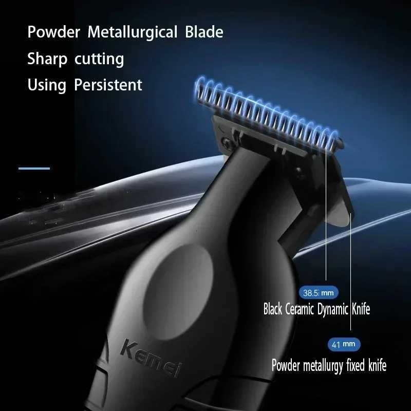 Kemei Hair Trimmers Professional Hair Trimmers 0mm Barber Haircut Machine Electric Clippers Rechargeable Trimmer for Men KM2299 M251029