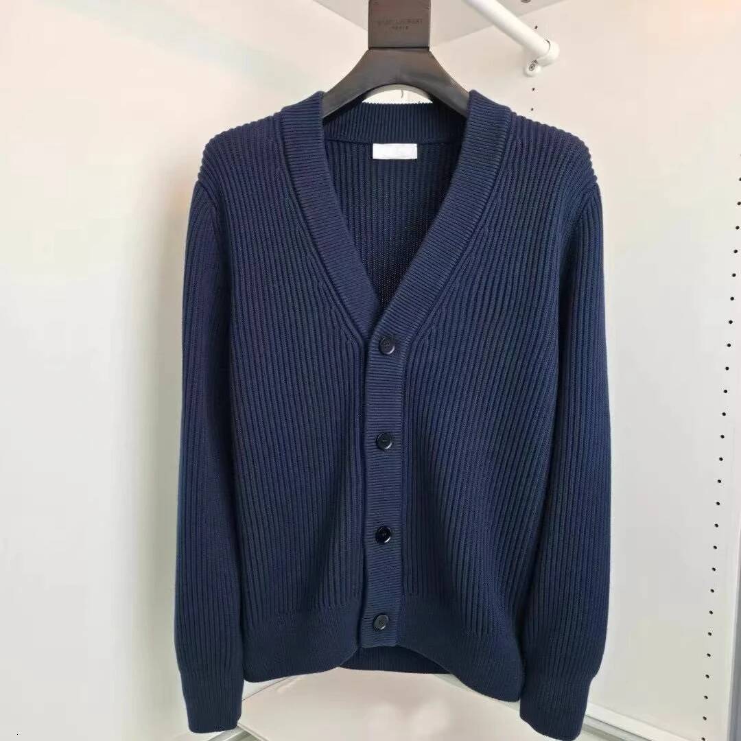 BC Zipper Casual Solid Color Knitted Cardigan