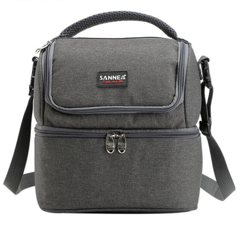 7L Lunch bag Portable Insulated Picnic Box 600D Oxford Solid Thermal Lunch box Food Picnic Bag Cooler Tote Handbags 251029