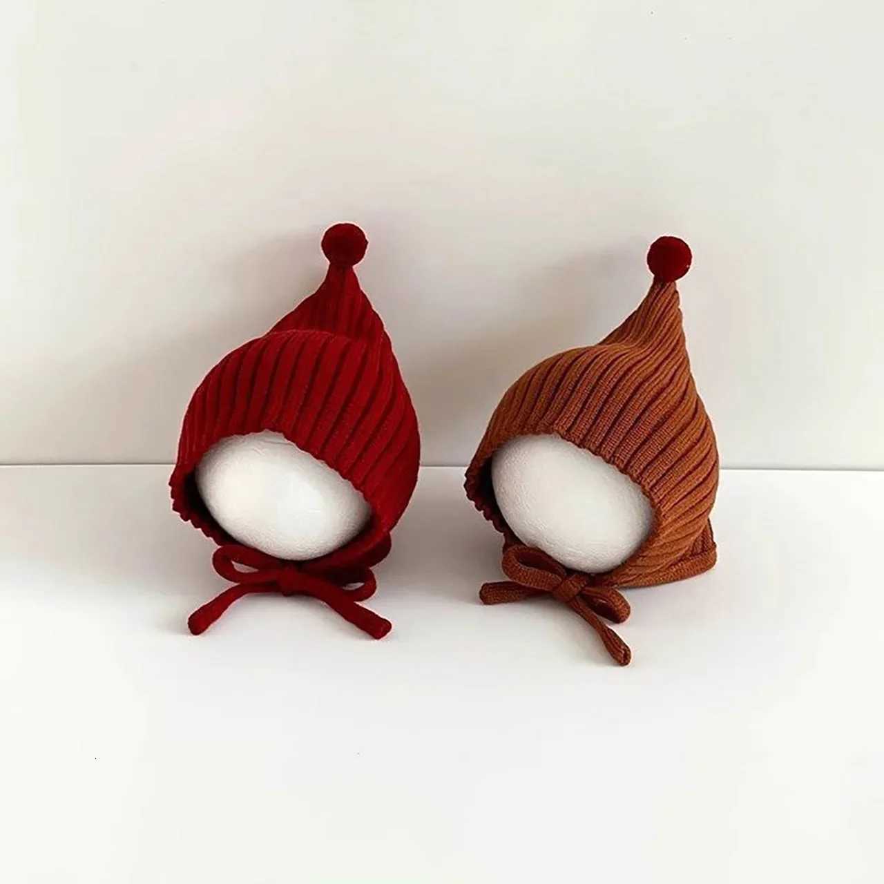 Cute Pompom Baby Hat Winter Thicken Warm Baby Boys Girls Cap Beanies Soft Knitted Infant Toddler Lacing Hat251028