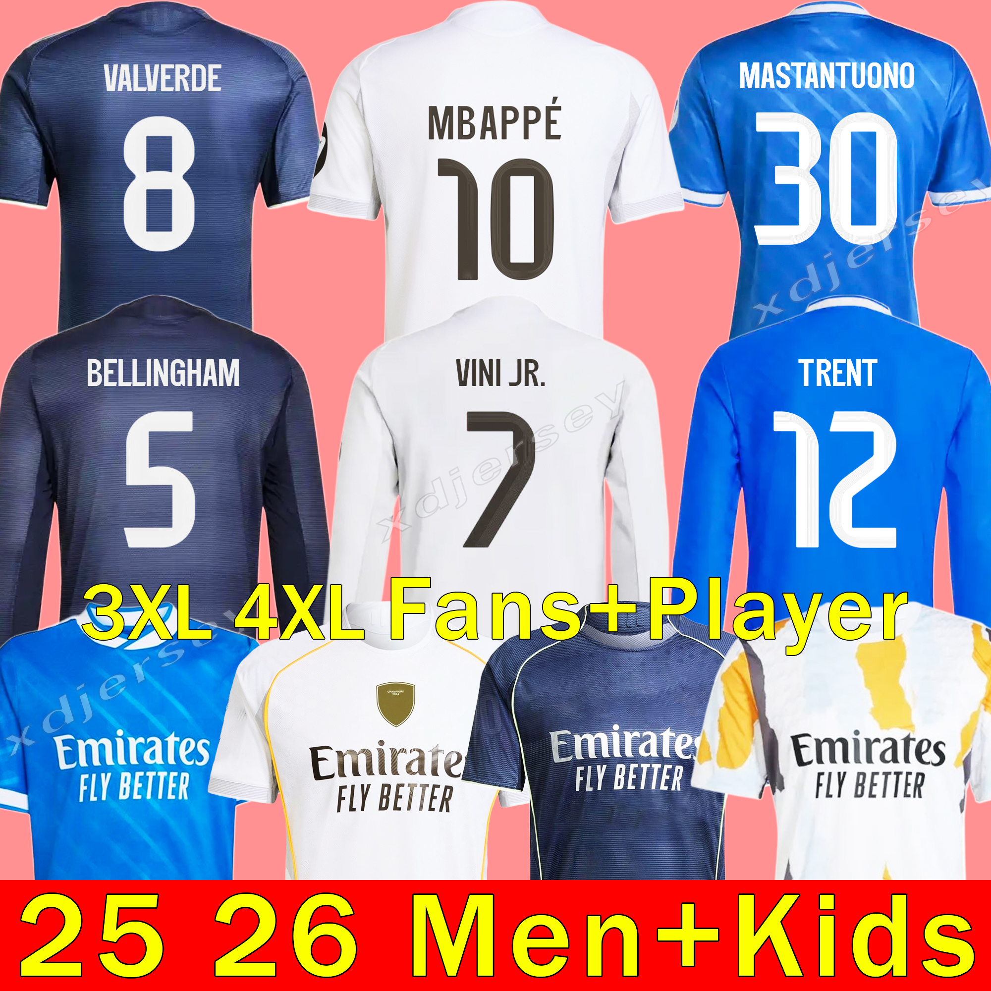 4XL BELLINGHAM MBAPPE soccer jerseys VINI JR TRENT VALVERDE RODRYGO MODRIC Football jersey kit 25 26 CAMAVINGA realmadrid Children Kids Shirt Madrids kits Camiseta