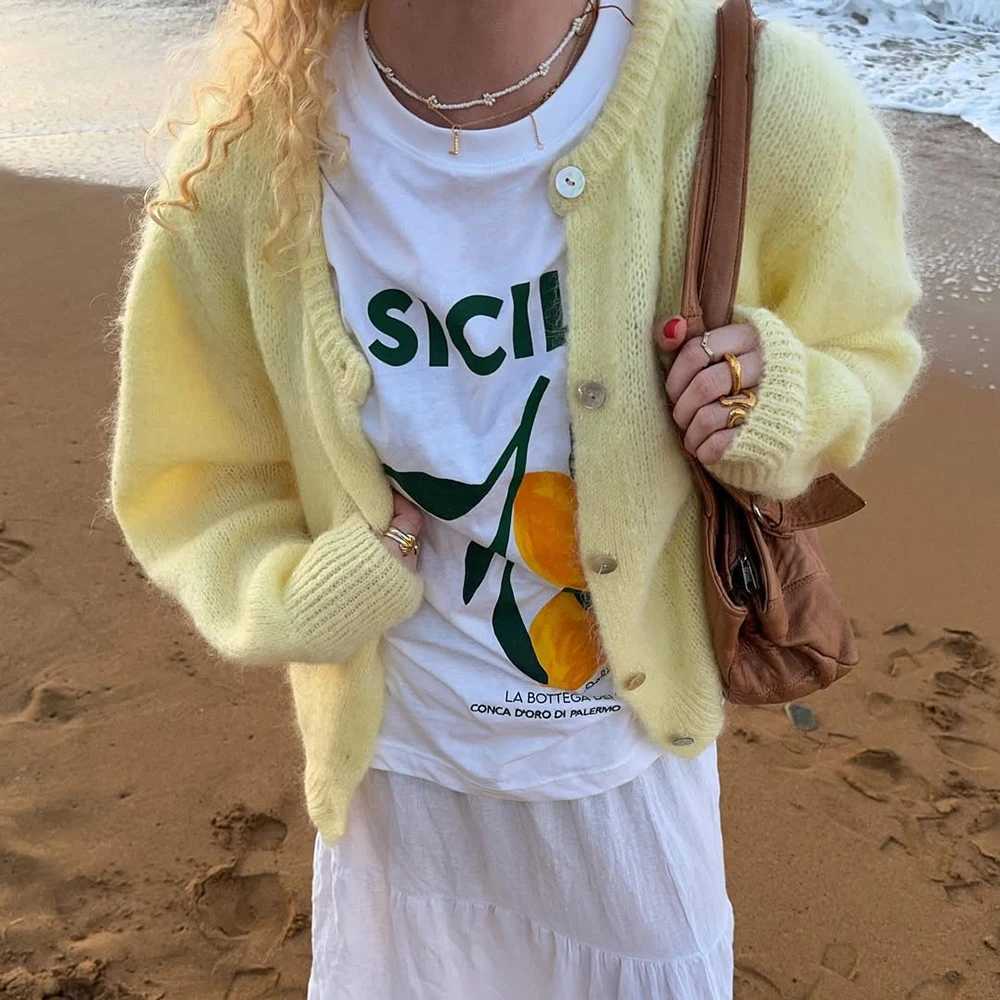 Tuularose Women Autumn Knitted Cardigan Fashion Solid Casual Button Knit Top Basic Office Lady Streetwear 2025 New Women SweaterT251028