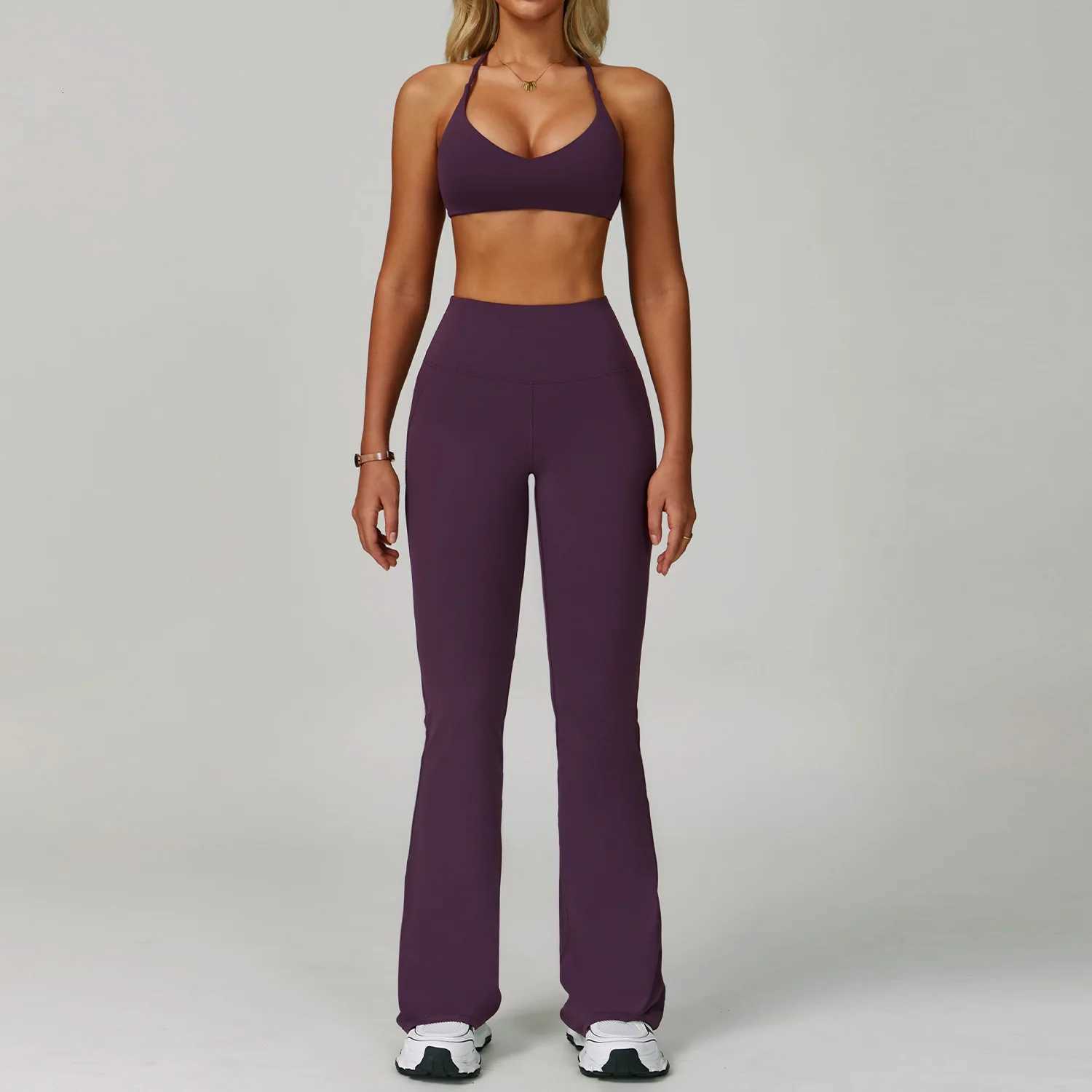 2 Piece Set Womens Tracksuit Fitness Clothes Yoga Sets Sportswear Workout Bra High Waist Leggings Set Gym Clothing Sports SuitsXJ251029